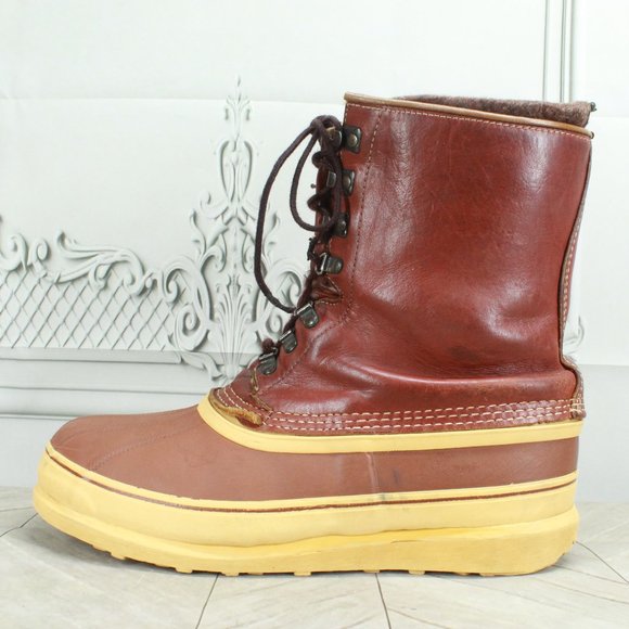 Sorel Other - *Sorel Kaufman Brown Leather Wool Insulated Winter Duck Boots 13 Inch